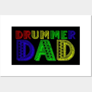 Drummer dad. Drums instrument Posters and Art